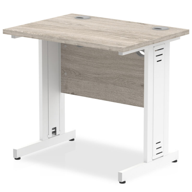 impulse 800mm slimline desk cable managed leg