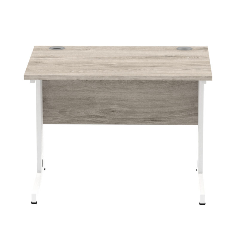 impulse 1000mm straight desk cable managed leg