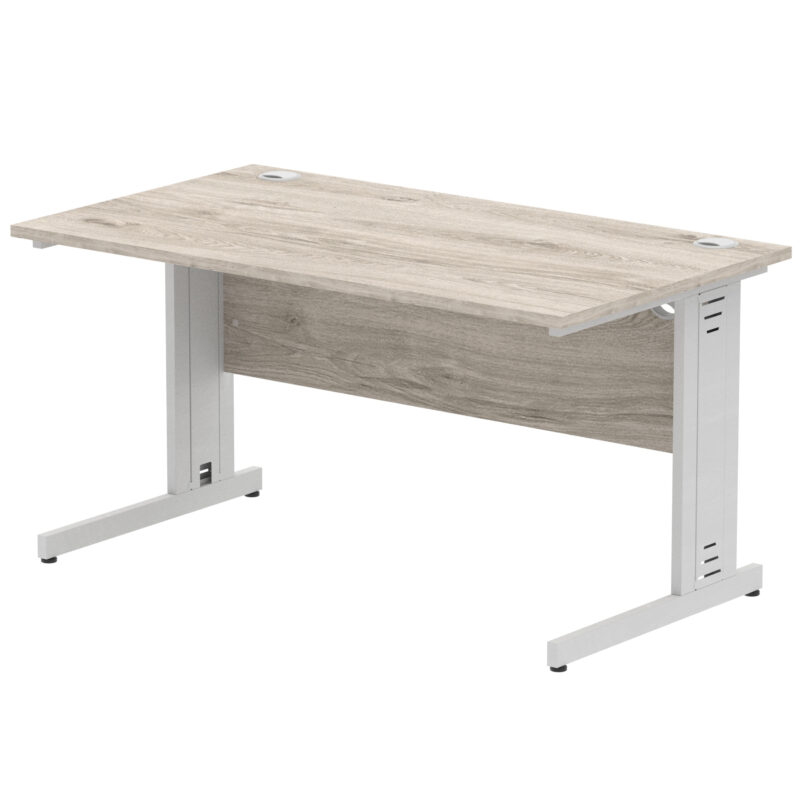 impulse 1400mm straight desk cable managed leg