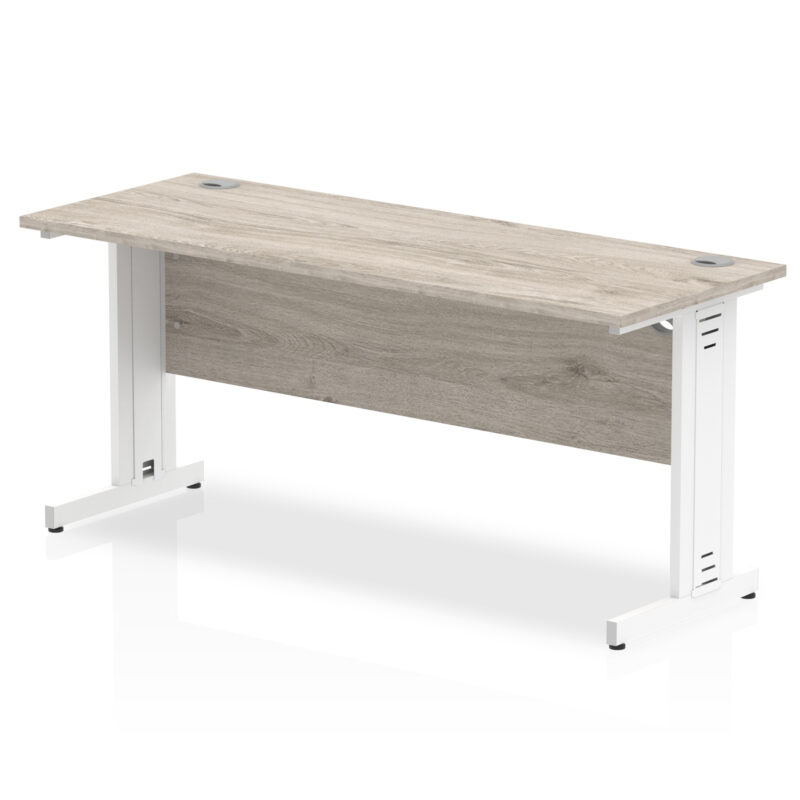 impulse 1600mm slimline desk cable managed leg