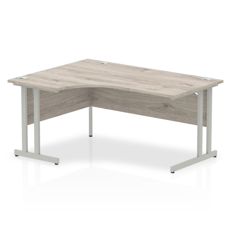 impulse 1600mm left crescent desk cantilever leg