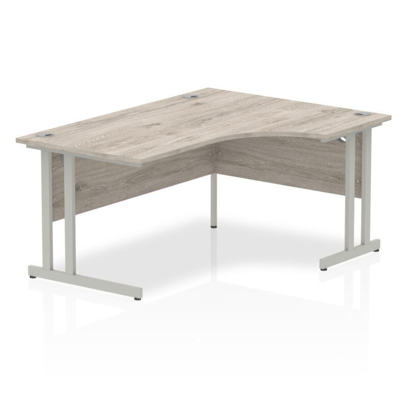 impulse 1600mm right crescent desk cantilever leg