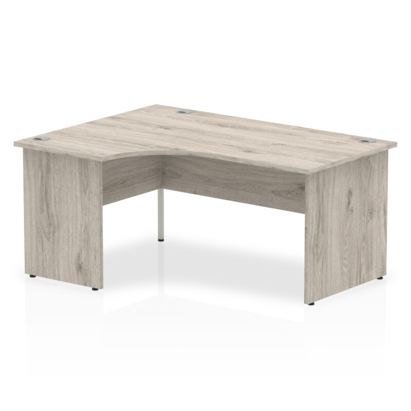 impulse 1600mm left crescent desk panel end leg