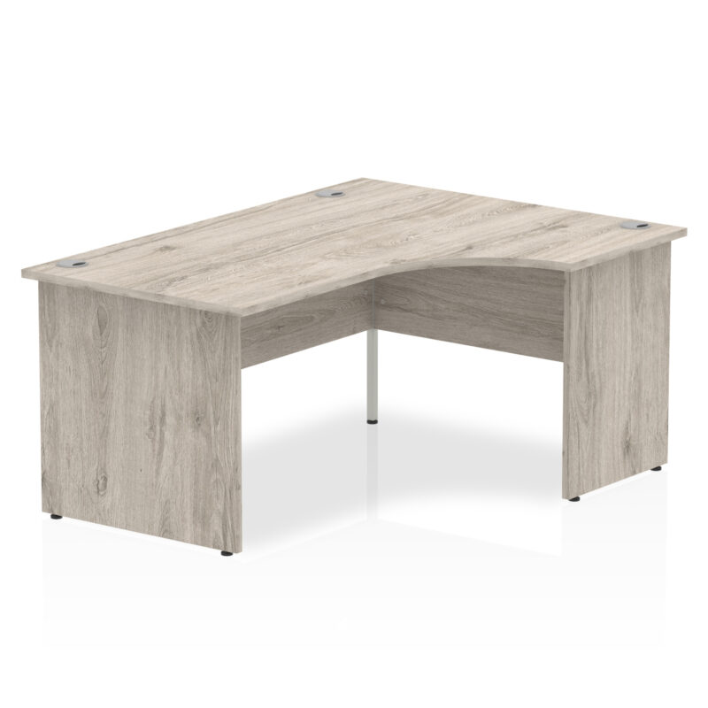impulse 1600mm right crescent desk panel end leg