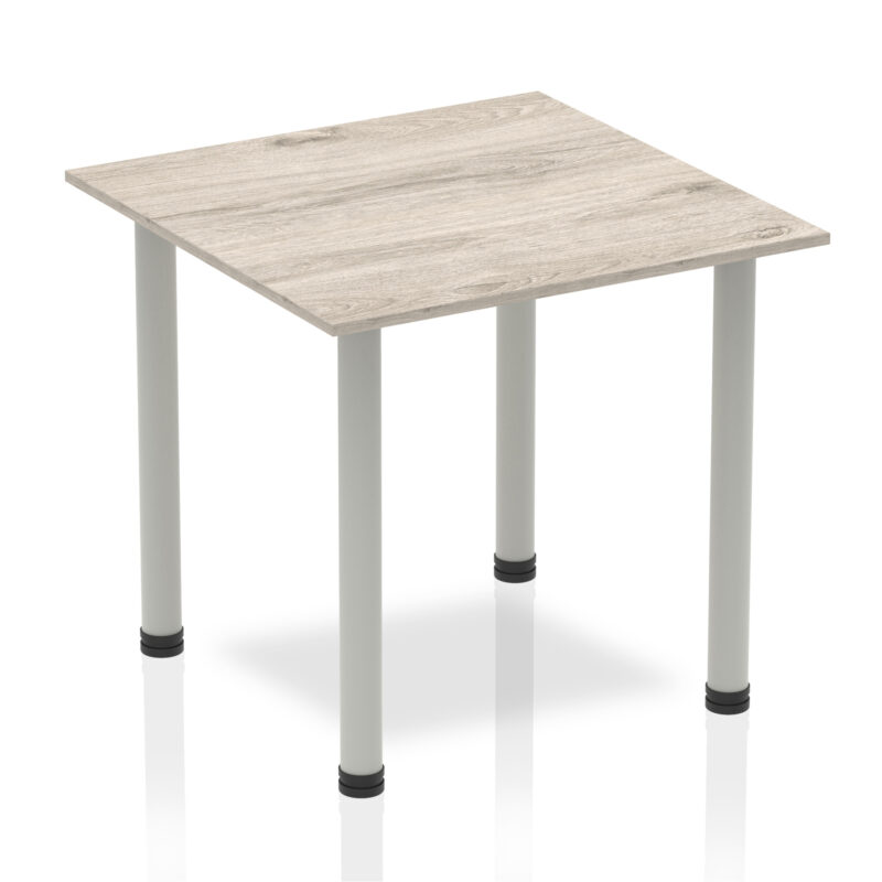impulse square table with post leg