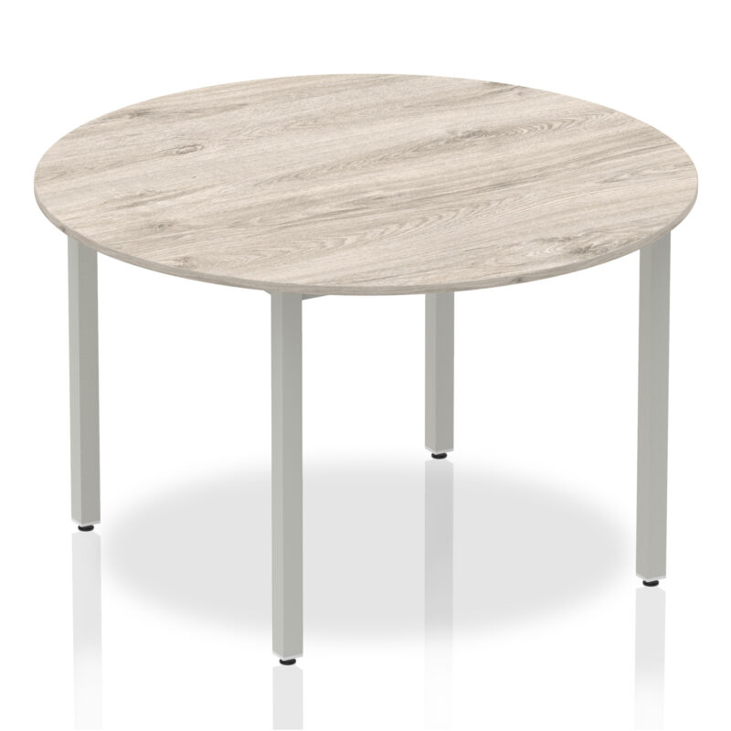 impulse round table with box frame leg