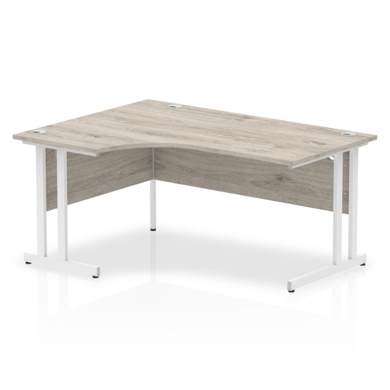 impulse 1600mm left crescent desk cantilever leg