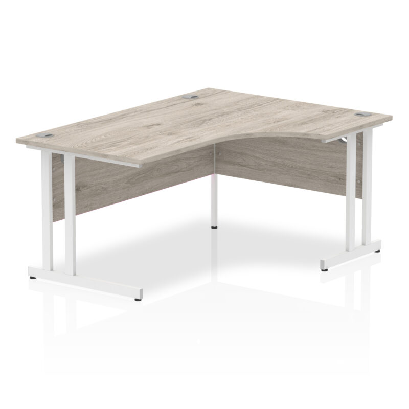impulse 1600mm right crescent desk cantilever leg