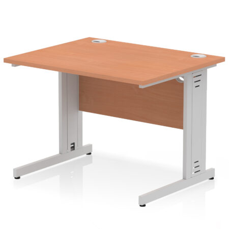 impulse 1000mm straight desk cable managed leg