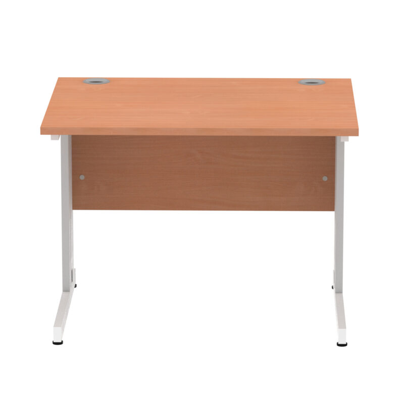 impulse 1000mm straight desk cable managed leg