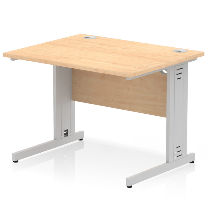 impulse 1000mm straight desk cable managed leg