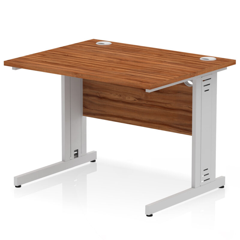 impulse 1000mm straight desk cable managed leg