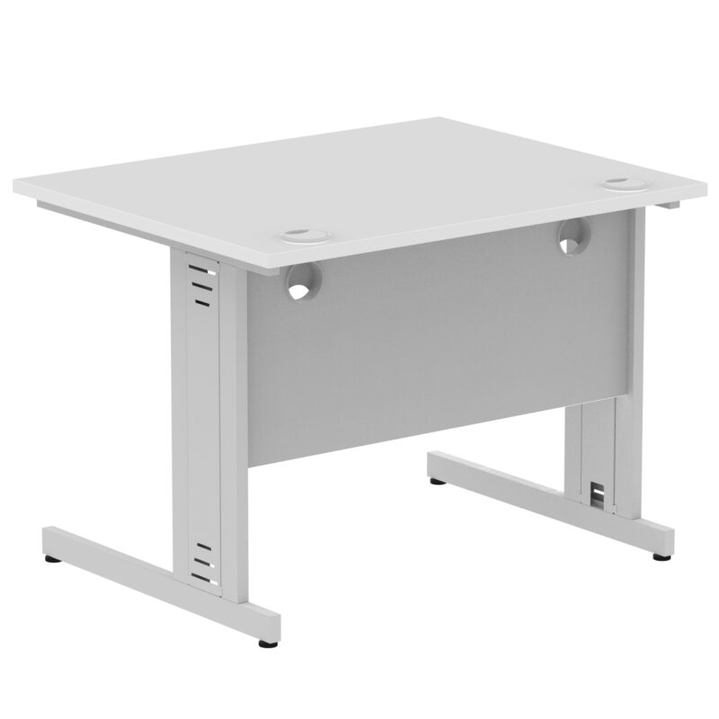 impulse 1000mm straight desk cable managed leg