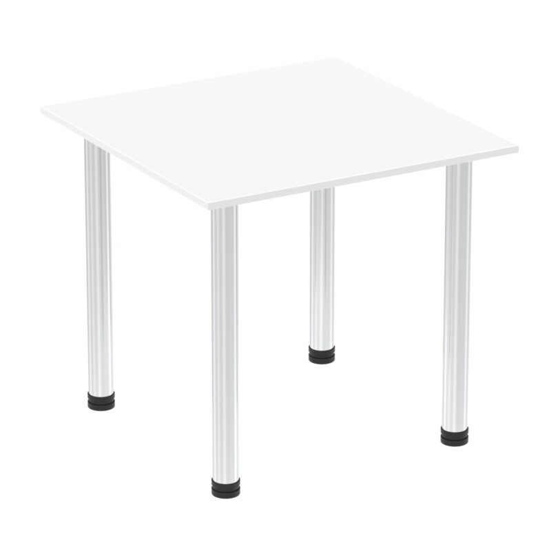 impulse square table with post leg