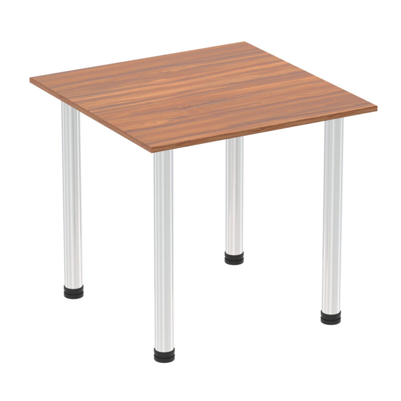 impulse square table with post leg