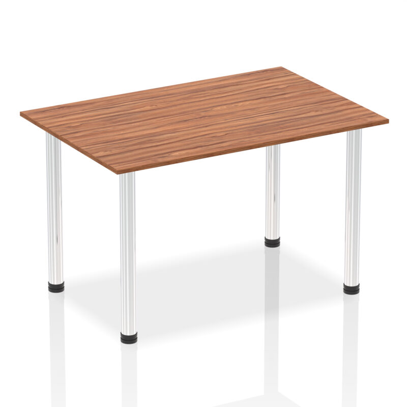 impulse 1400mm straight table with post leg