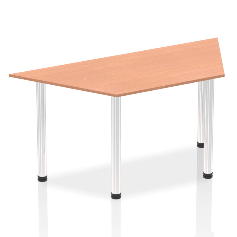 impulse trapezium table with post leg