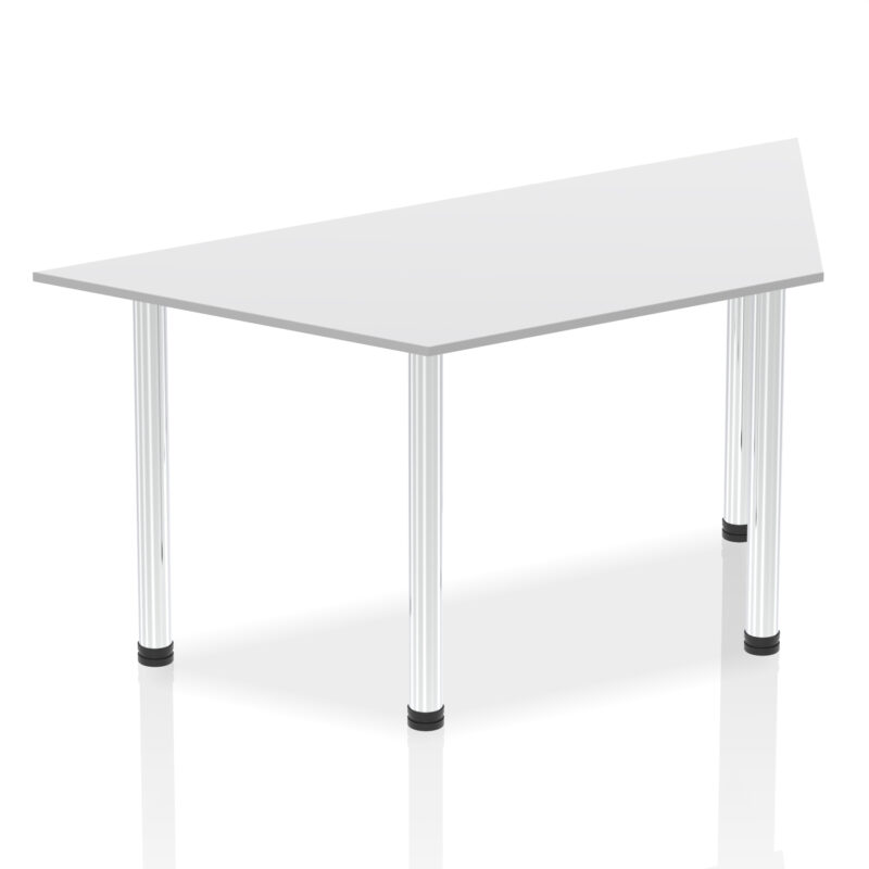 impulse trapezium table with post leg