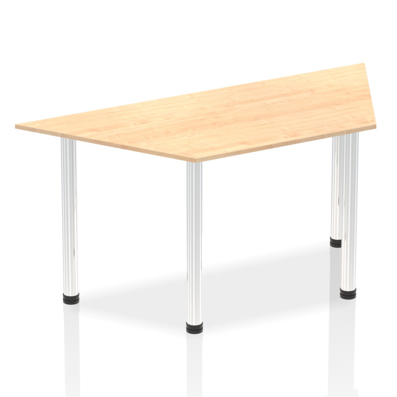 impulse trapezium table with post leg