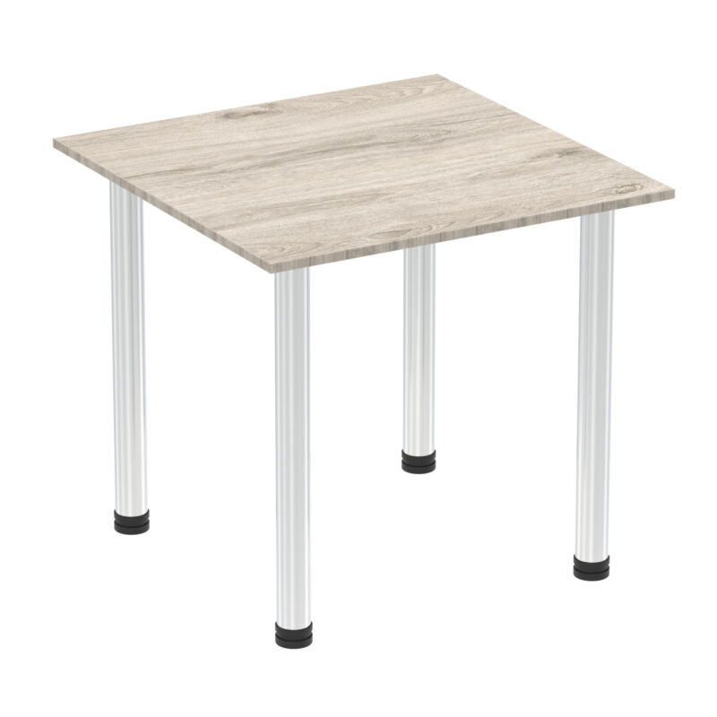 impulse square table with post leg