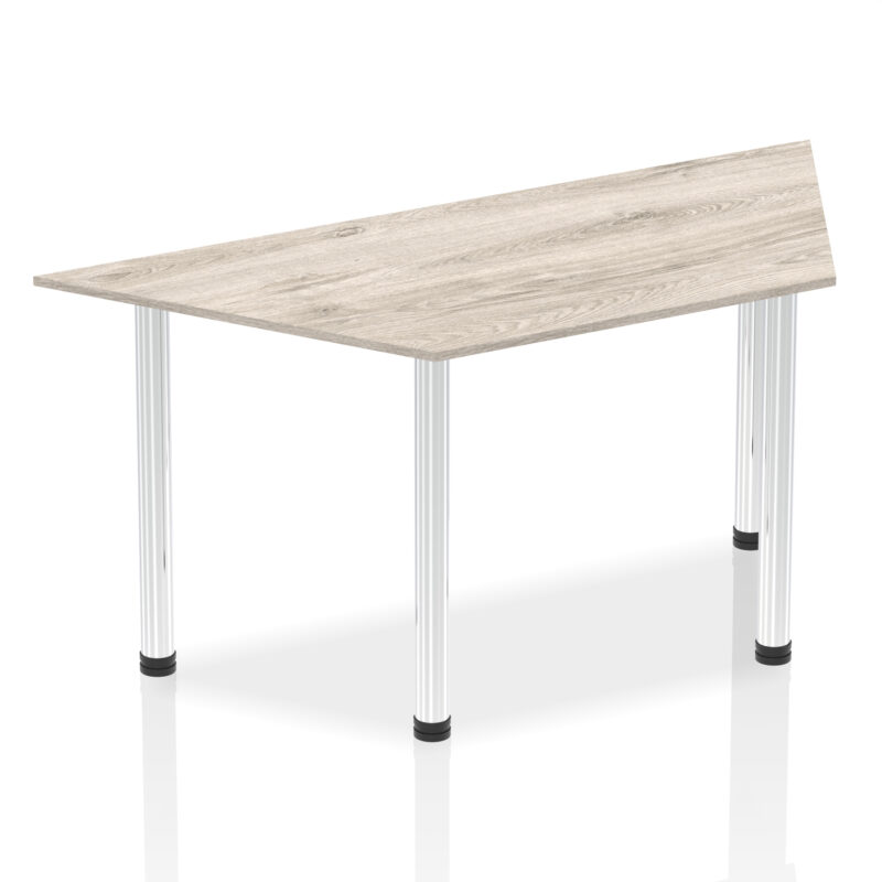 impulse trapezium table with post leg