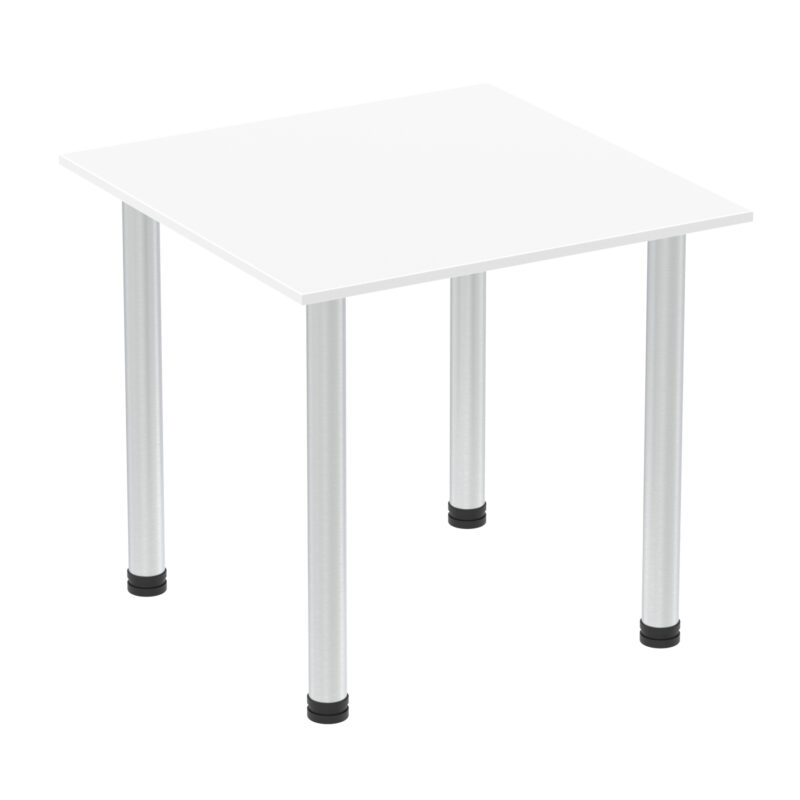 impulse square table with post leg