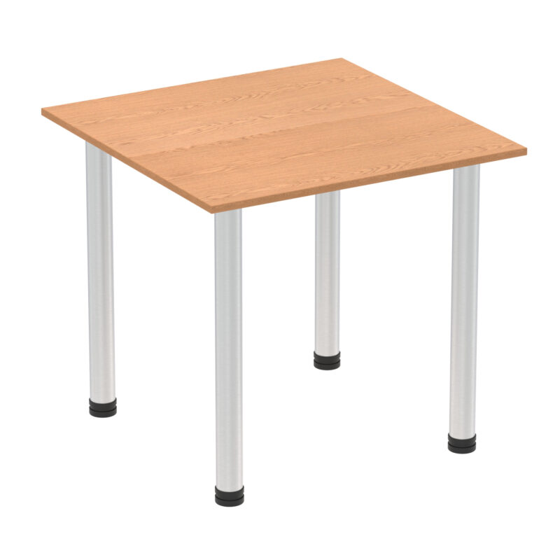 impulse square table with post leg
