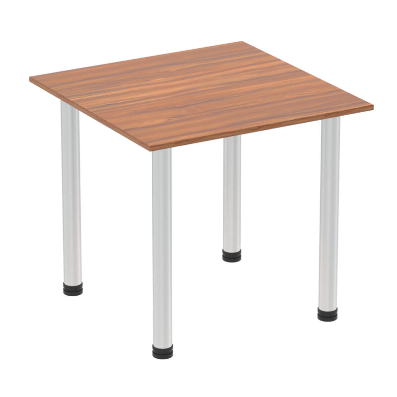 impulse square table with post leg
