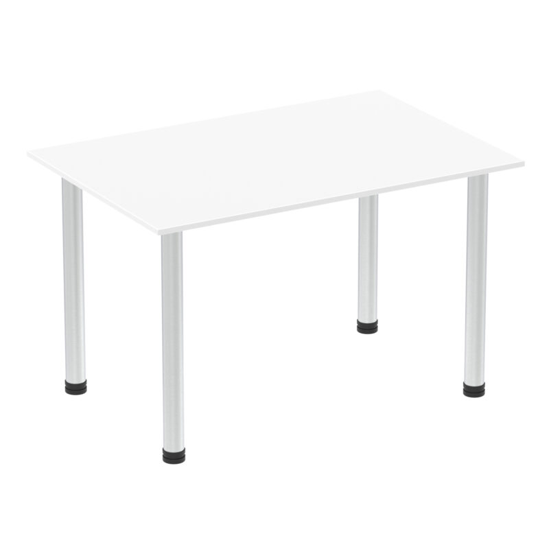 impulse 1200mm straight table with post leg
