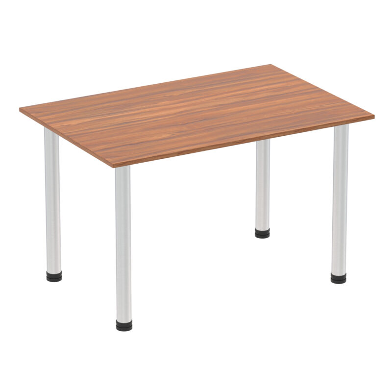 impulse 1200mm straight table with post leg