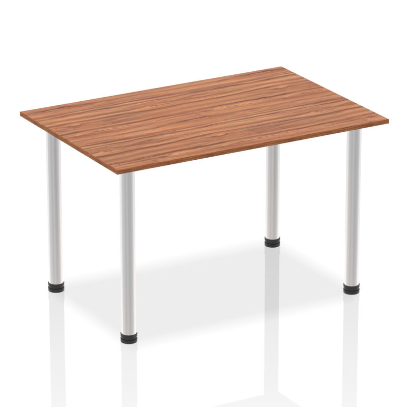 impulse 1400mm straight table with post leg