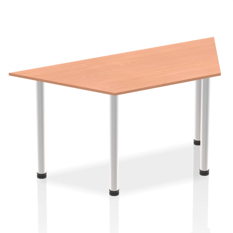 impulse trapezium table with post leg