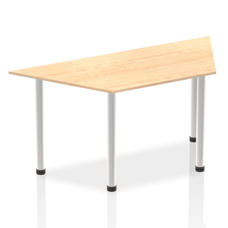 impulse trapezium table with post leg