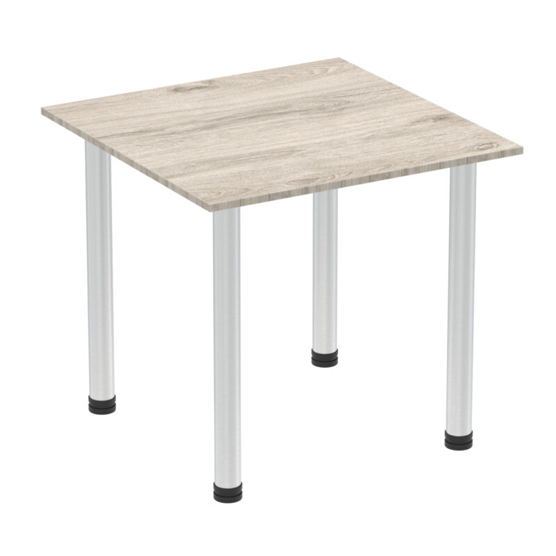 impulse square table with post leg