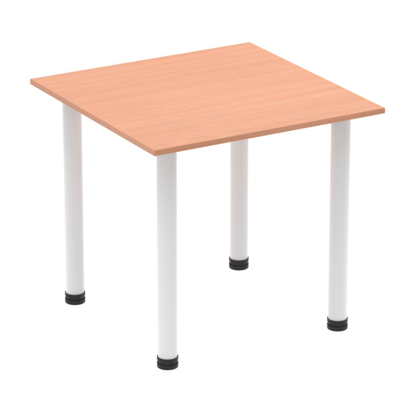impulse square table with post leg