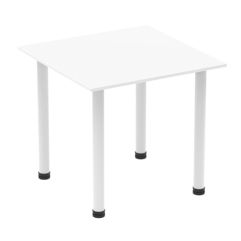impulse square table with post leg