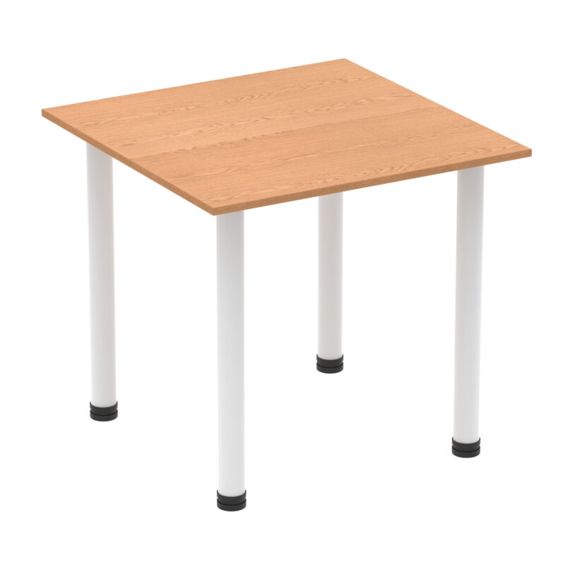 impulse square table with post leg