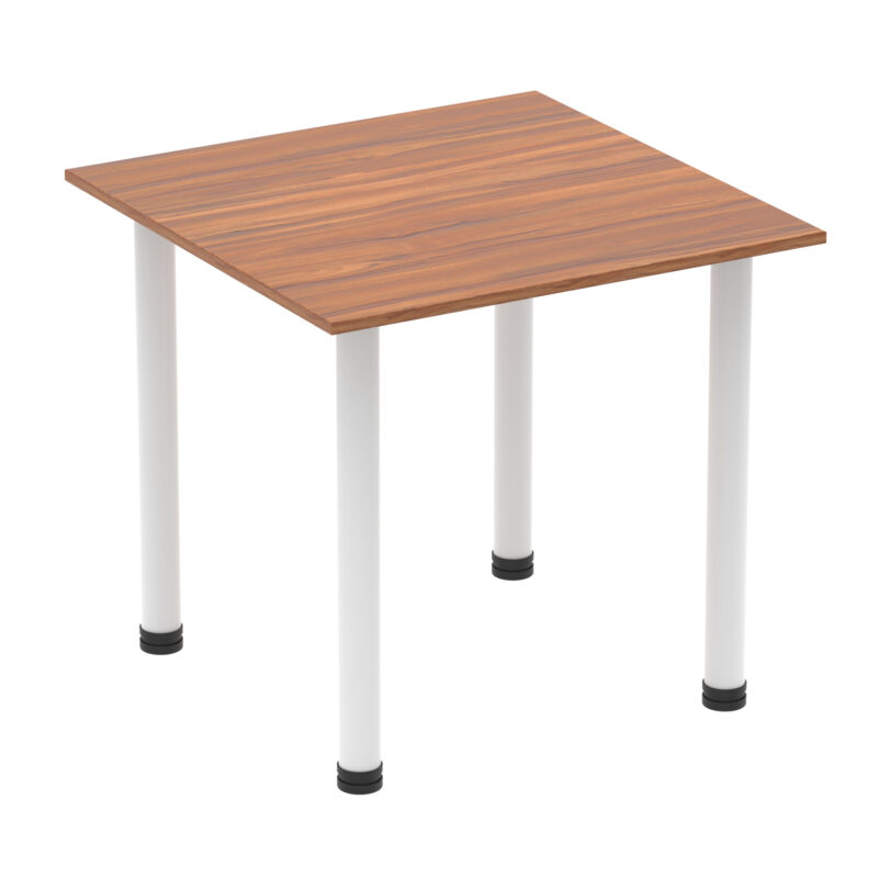 impulse square table with post leg