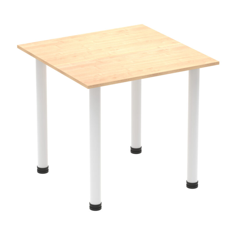 impulse square table with post leg