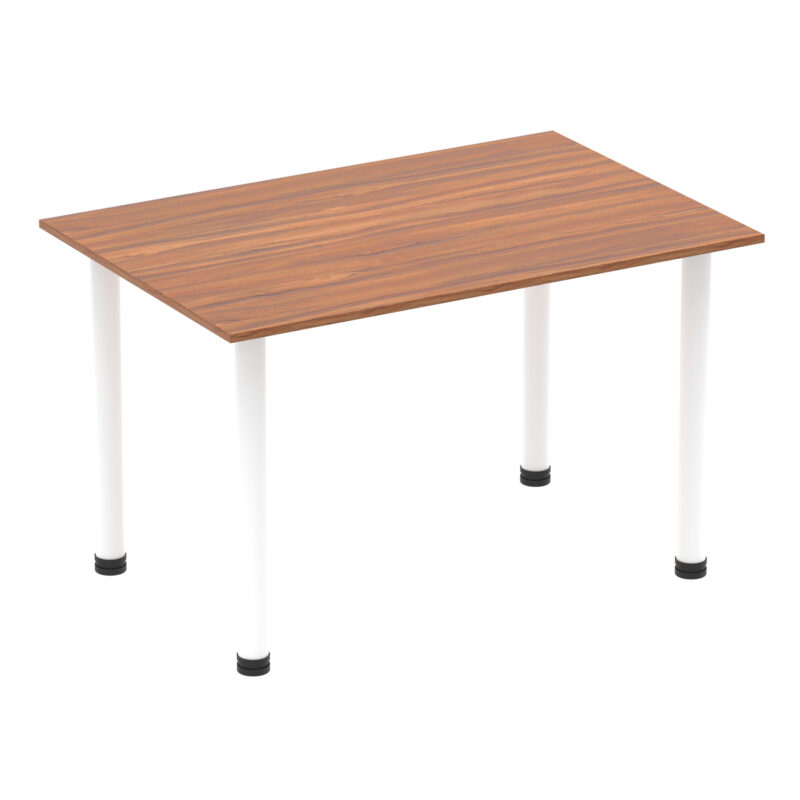 impulse 1200mm straight table with post leg