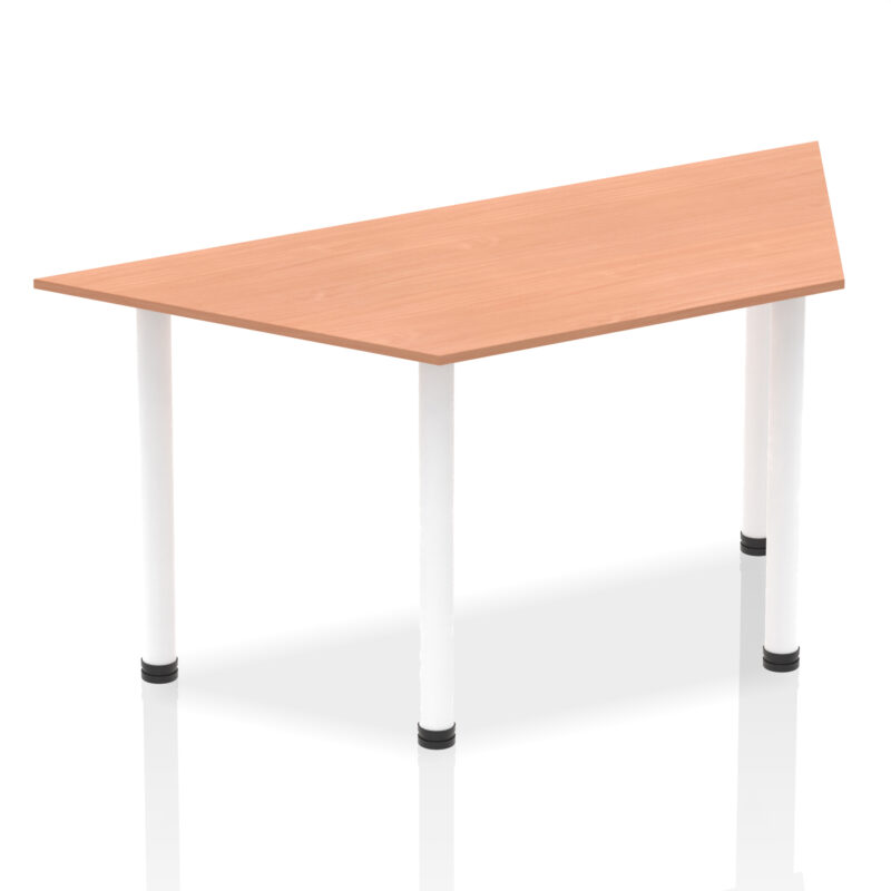 impulse trapezium table with post leg