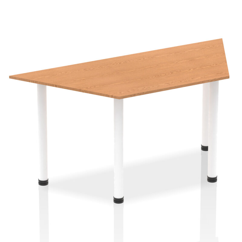 impulse trapezium table with post leg