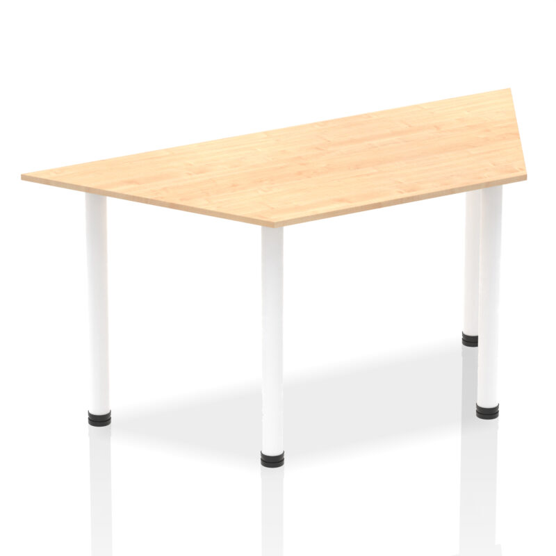 impulse trapezium table with post leg