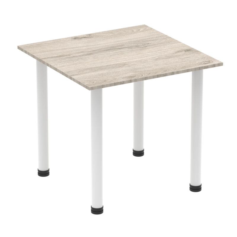 impulse square table with post leg