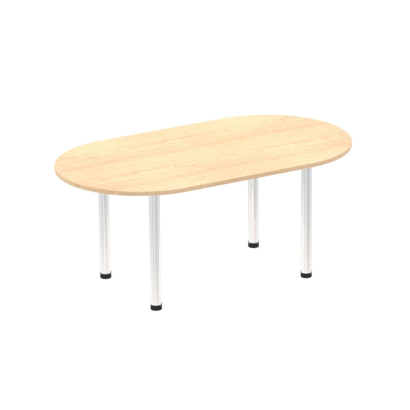 impulse boardroom table with post leg