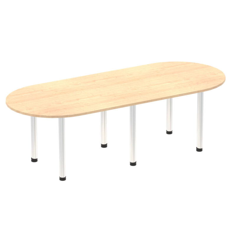 impulse boardroom table with post leg