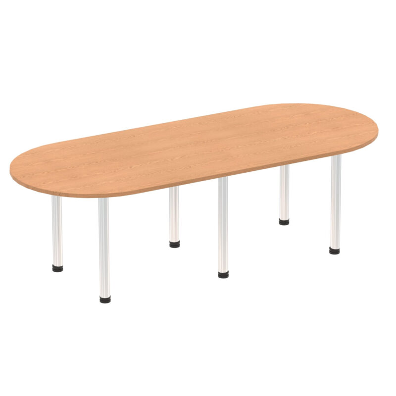 impulse boardroom table with post leg