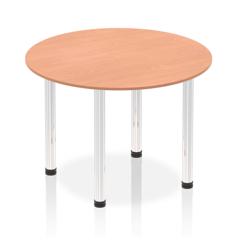 impulse round table with post leg