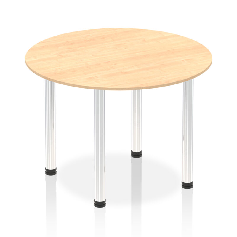 impulse round table with post leg