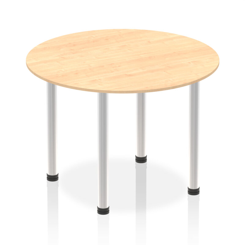 impulse round table with post leg